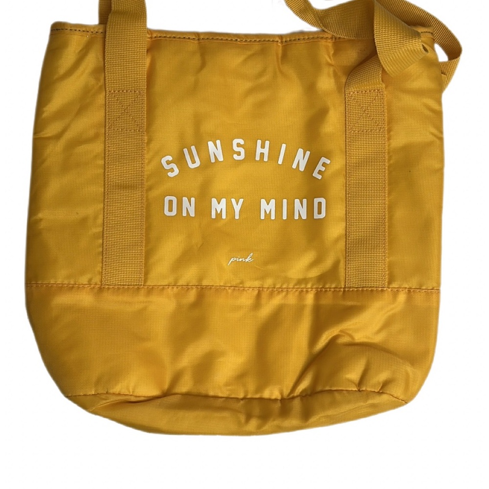 PINK Sunshine Yellow Tote Bag - NWT‎